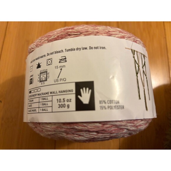 Macramé Colors by Loops & Threads 82yds/75m 10.5oz/300g - Dried Rose - Picture 2 of 3